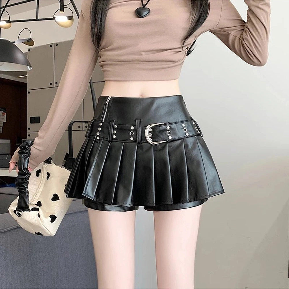 riveted-pleather-mini-skirt-561548